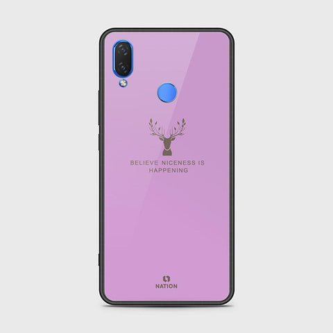 Huawei Y9 2019 Cover - Nice Series - HQ Ultra Shine Premium Infinity Glass Soft Silicon Borders Case