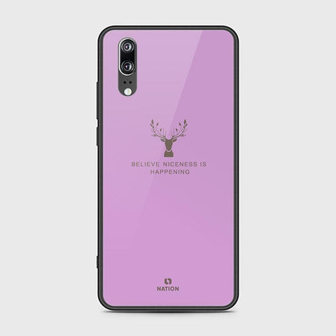 Huawei P20 Cover - Nice Series - HQ Ultra Shine Premium Infinity Glass Soft Silicon Borders Case