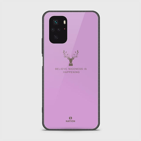 Xiaomi Redmi Note 10 4G Cover - Nice Series - HQ Ultra Shine Premium Infinity Glass Soft Silicon Borders Case