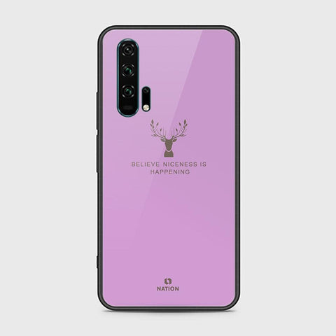 Honor 20 Pro Cover - Nice Series - HQ Ultra Shine Premium Infinity Glass Soft Silicon Borders Case