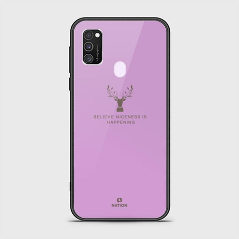 Samsung Galaxy M21 Cover - Nice Series - HQ Ultra Shine Premium Infinity Glass Soft Silicon Borders Case