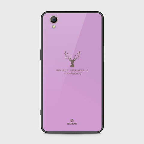 Oppo A37 Cover - Nice Series - HQ Ultra Shine Premium Infinity Glass Soft Silicon Borders Case