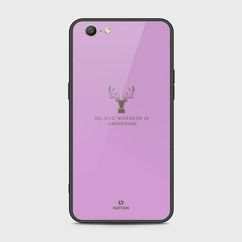 Oppo A57 Cover - Nice Series - HQ Ultra Shine Premium Infinity Glass Soft Silicon Borders Case