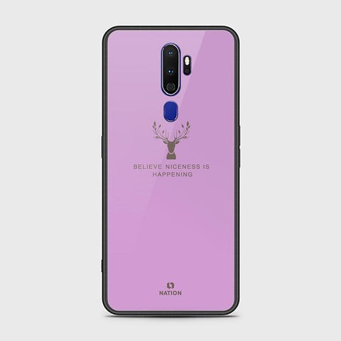 Oppo A9 2020 Cover - Nice Series - HQ Ultra Shine Premium Infinity Glass Soft Silicon Borders Case