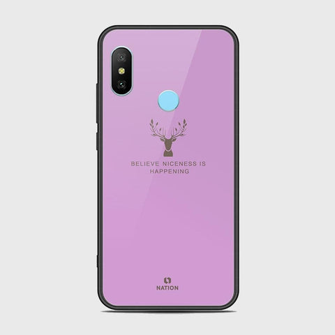 Xiaomi Redmi Note 6 Pro Cover - Nice Series - HQ Ultra Shine Premium Infinity Glass Soft Silicon Borders Case