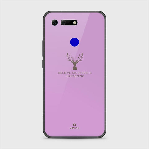 Huawei Honor View 20 Cover - Nice Series - HQ Ultra Shine Premium Infinity Glass Soft Silicon Borders Case