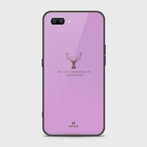 Realme C1 Cover - Nice Series - HQ Ultra Shine Premium Infinity Glass Soft Silicon Borders Case