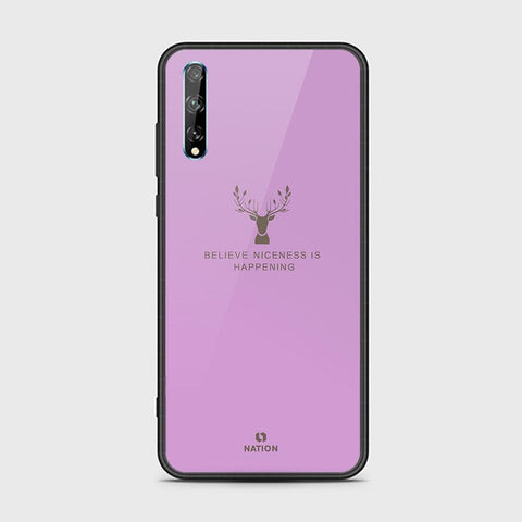 Huawei Y8p Cover - Nice Series - HQ Ultra Shine Premium Infinity Glass Soft Silicon Borders Case