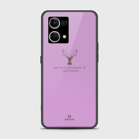 Oppo F21 Pro 4G Cover - Nice Series - HQ Ultra Shine Premium Infinity Glass Soft Silicon Borders Case