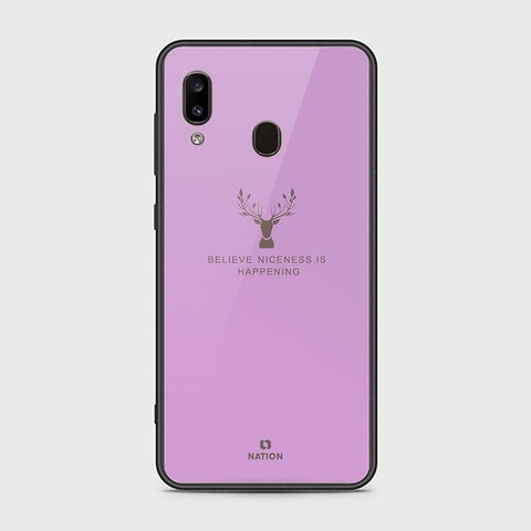 Samsung Galaxy A30 Cover - Nice Series - HQ Ultra Shine Premium Infinity Glass Soft Silicon Borders Case