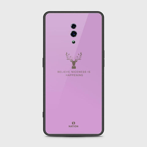 Oppo Reno Cover - Nice Series - HQ Ultra Shine Premium Infinity Glass Soft Silicon Borders Case