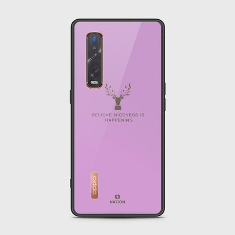Oppo Find X2 Pro Cover - Nice Series - HQ Ultra Shine Premium Infinity Glass Soft Silicon Borders Case