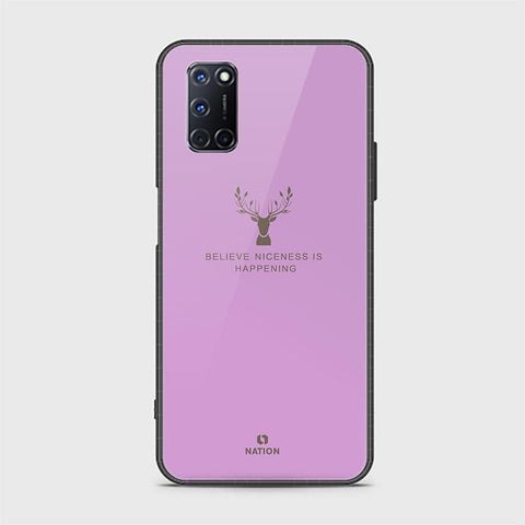 Oppo A72 Cover - Nice Series - HQ Ultra Shine Premium Infinity Glass Soft Silicon Borders Case