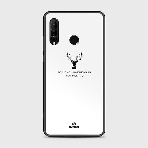 Huawei P30 lite Cover - Nice Series - HQ Ultra Shine Premium Infinity Glass Soft Silicon Borders Case