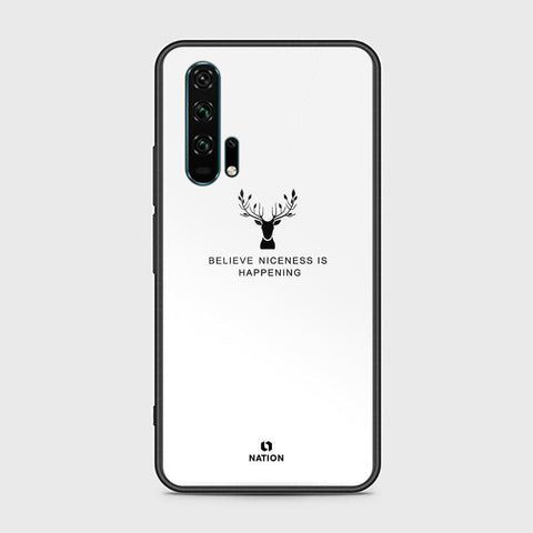 Honor 20 Pro Cover - Nice Series - HQ Ultra Shine Premium Infinity Glass Soft Silicon Borders Case