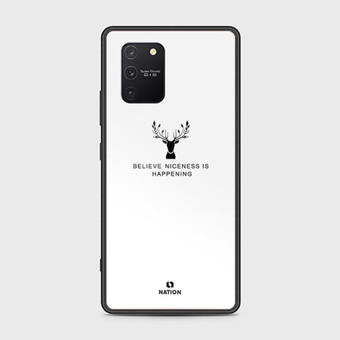 Samsung Galaxy S10 Lite Cover - Nice Series - HQ Ultra Shine Premium Infinity Glass Soft Silicon Borders Case