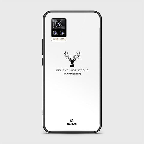 Vivo V20 Cover - Nice Series - HQ Ultra Shine Premium Infinity Glass Soft Silicon Borders Case