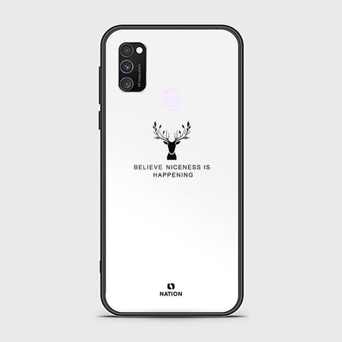 Samsung Galaxy M21 Cover - Nice Series - HQ Ultra Shine Premium Infinity Glass Soft Silicon Borders Case