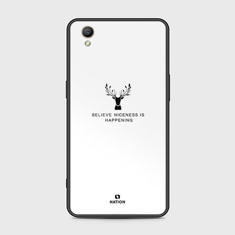 Oppo A37 Cover - Nice Series - HQ Ultra Shine Premium Infinity Glass Soft Silicon Borders Case