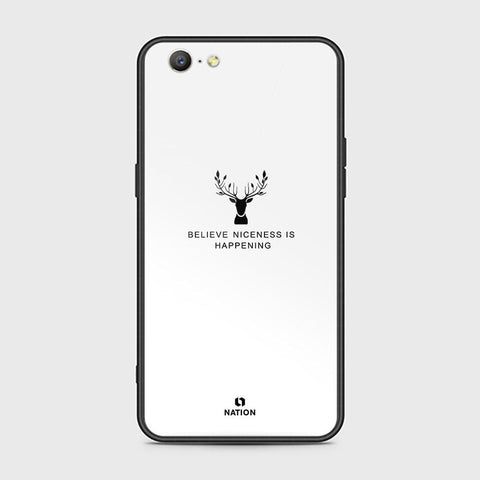 Oppo A57 Cover - Nice Series - HQ Ultra Shine Premium Infinity Glass Soft Silicon Borders Case