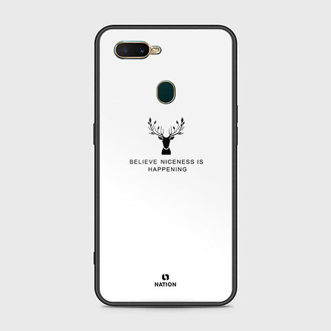 Oppo A12 Cover - Nice Series - HQ Ultra Shine Premium Infinity Glass Soft Silicon Borders Case