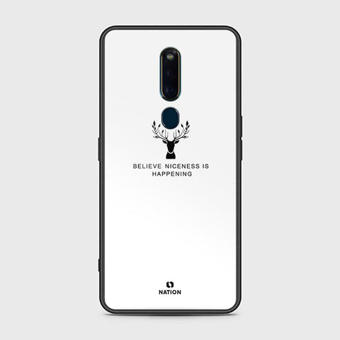 Oppo F11 Pro Cover - Nice Series - HQ Ultra Shine Premium Infinity Glass Soft Silicon Borders Case