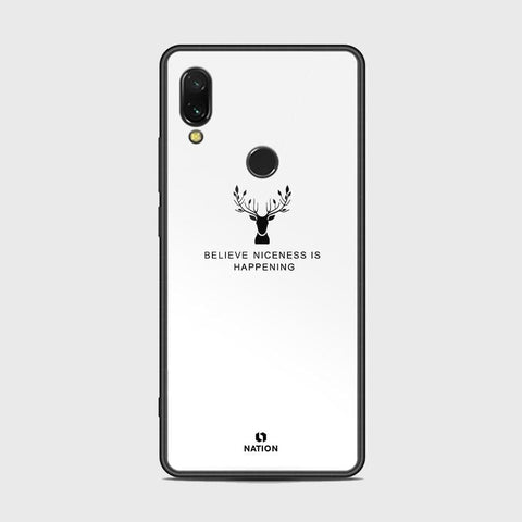 Xiaomi Redmi 7 Cover - Nice Series - HQ Ultra Shine Premium Infinity Glass Soft Silicon Borders Case