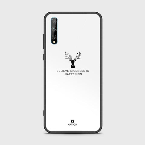 Huawei Y8p Cover - Nice Series - HQ Ultra Shine Premium Infinity Glass Soft Silicon Borders Case