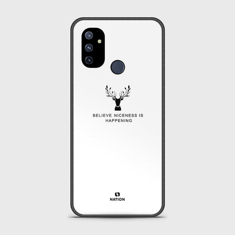 OnePlus Nord N100 Cover- Nice Series - HQ Ultra Shine Premium Infinity Glass Soft Silicon Borders Case