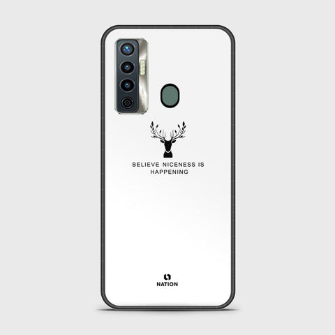 Tecno Camon 17 Cover - Nice Series - HQ Ultra Shine Premium Infinity Glass Soft Silicon Borders Case