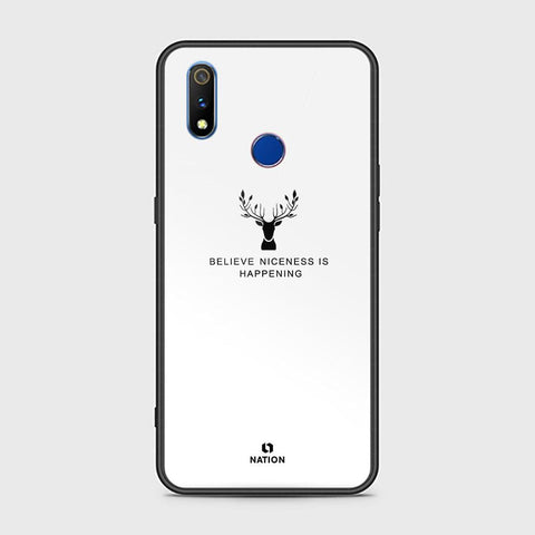 Realme 3 Cover - Nice Series - HQ Ultra Shine Premium Infinity Glass Soft Silicon Borders Case