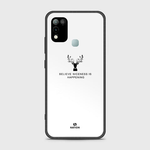 Infinix Hot 10 Play Cover- Nice Series - HQ Ultra Shine Premium Infinity Glass Soft Silicon Borders Case
