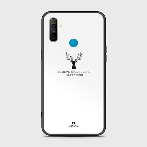 Realme C3 Cover - Nice Series - HQ Ultra Shine Premium Infinity Glass Soft Silicon Borders Case