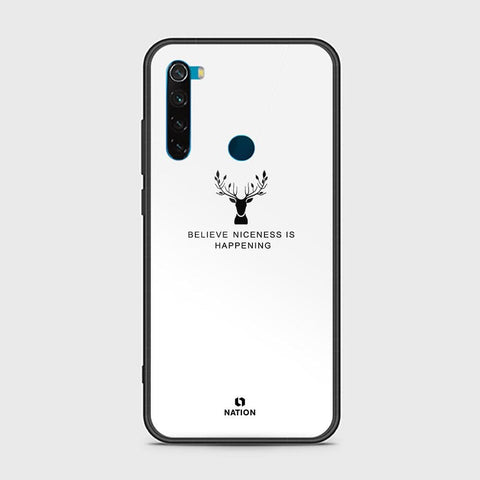 Xiaomi Redmi Note 8 Cover - Nice Series - HQ Ultra Shine Premium Infinity Glass Soft Silicon Borders Case