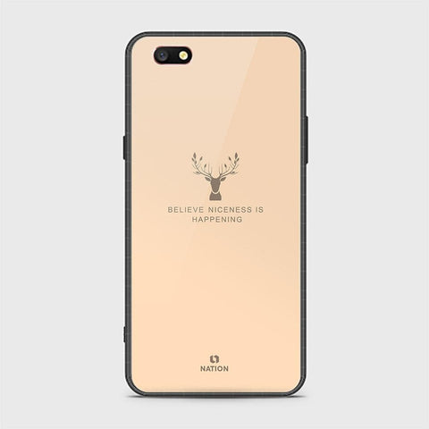 Oppo A77 Cover - Nice Series - HQ Ultra Shine Premium Infinity Glass Soft Silicon Borders Case