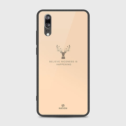 Huawei P20 Cover - Nice Series - HQ Ultra Shine Premium Infinity Glass Soft Silicon Borders Case