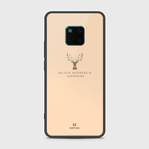 Huawei Mate 20 Pro Cover - Nice Series - HQ Ultra Shine Premium Infinity Glass Soft Silicon Borders Case