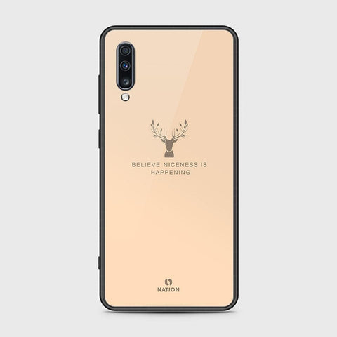 Samsung Galaxy A70s Cover - Nice Series - HQ Ultra Shine Premium Infinity Glass Soft Silicon Borders Case