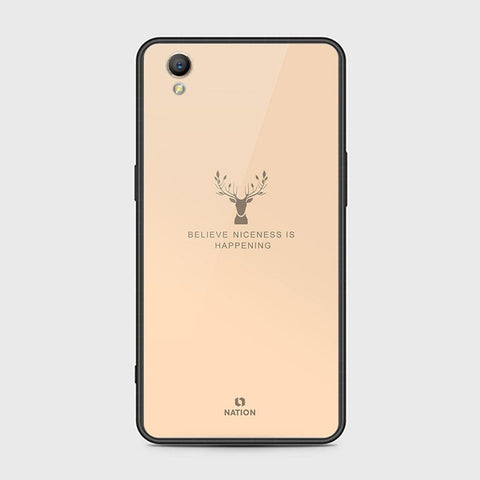 Oppo A37 Cover - Nice Series - HQ Ultra Shine Premium Infinity Glass Soft Silicon Borders Case