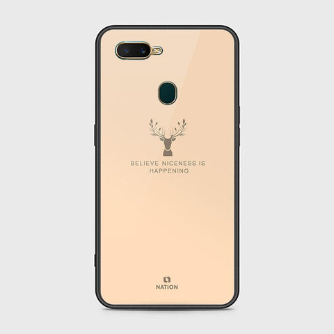Oppo A12 Cover - Nice Series - HQ Ultra Shine Premium Infinity Glass Soft Silicon Borders Case