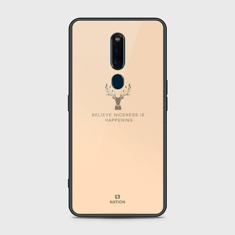 Oppo F11 Pro Cover - Nice Series - HQ Ultra Shine Premium Infinity Glass Soft Silicon Borders Case