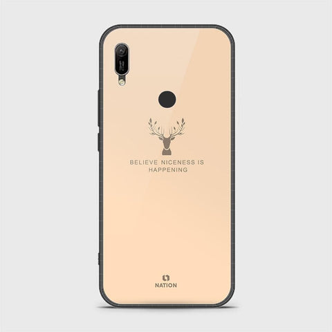 Huawei Y6 2019 / Y6 Prime 2019 Cover - Nice Series - HQ Ultra Shine Premium Infinity Glass Soft Silicon Borders Case