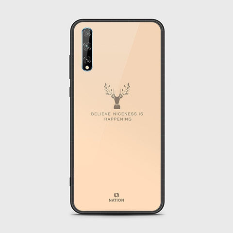 Huawei Y8p Cover - Nice Series - HQ Ultra Shine Premium Infinity Glass Soft Silicon Borders Case