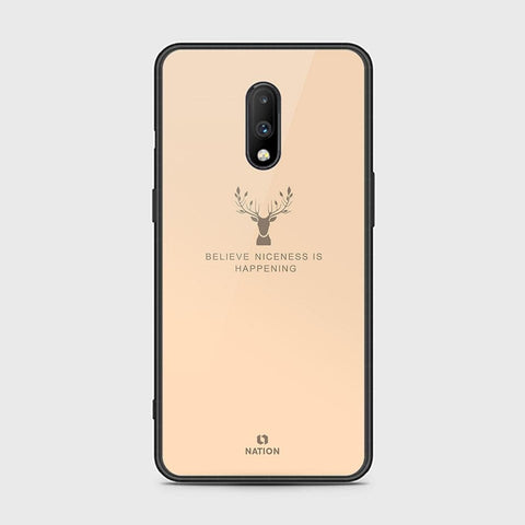 OnePlus 7 Cover - Nice Series - HQ Ultra Shine Premium Infinity Glass Soft Silicon Borders Case