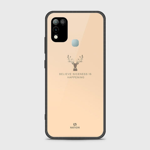 Infinix Hot 10 Play Cover- Nice Series - HQ Ultra Shine Premium Infinity Glass Soft Silicon Borders Case