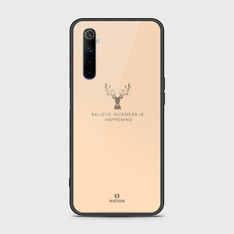 Realme 6 Cover - Nice Series - HQ Ultra Shine Premium Infinity Glass Soft Silicon Borders Case