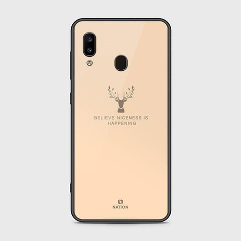 Samsung Galaxy A30 Cover - Nice Series - HQ Ultra Shine Premium Infinity Glass Soft Silicon Borders Case