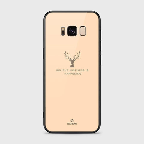 Samsung Galaxy S8 Cover - Nice Series - HQ Ultra Shine Premium Infinity Glass Soft Silicon Borders Case