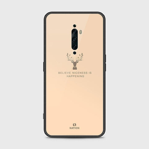 Oppo Reno 2Z Cover - Nice Series - HQ Ultra Shine Premium Infinity Glass Soft Silicon Borders Case