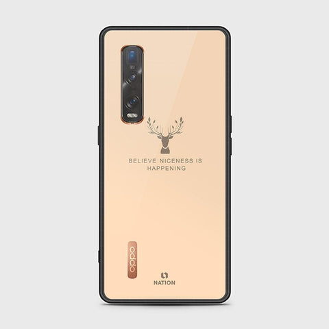 Oppo Find X2 Pro Cover - Nice Series - HQ Ultra Shine Premium Infinity Glass Soft Silicon Borders Case